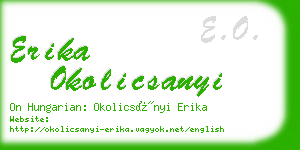 erika okolicsanyi business card